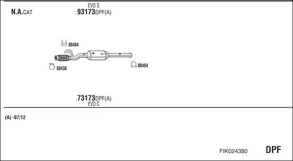 Fonos FIK024380 - Impianto gas scarico autozon.pro