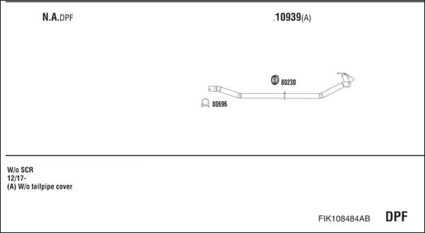 Fonos FIK108484AB - Impianto gas scarico autozon.pro