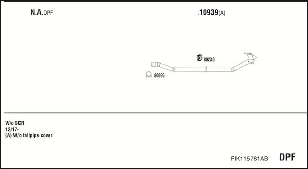 Fonos FIK115781AB - Impianto gas scarico autozon.pro