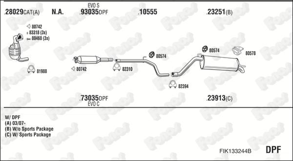 Fonos FIK133244B - Impianto gas scarico autozon.pro