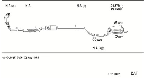 Fonos FIT17842 - Impianto gas scarico autozon.pro