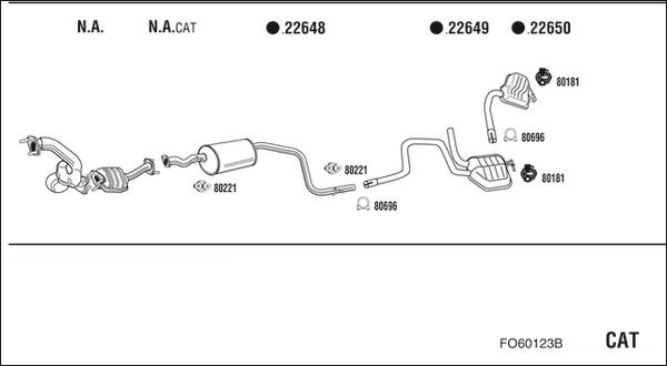 Fonos FO60123B - Impianto gas scarico autozon.pro