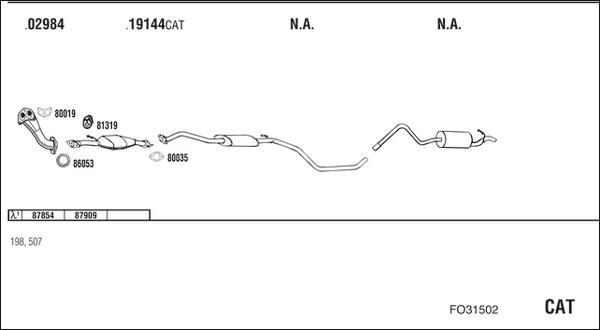 Fonos FO31502 - Impianto gas scarico autozon.pro