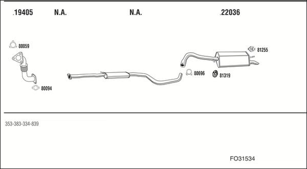 Fonos FO31534 - Impianto gas scarico autozon.pro