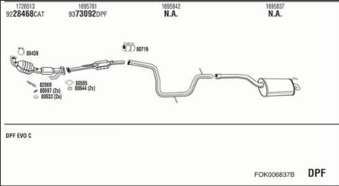 Fonos FOK006837B - Impianto gas scarico autozon.pro