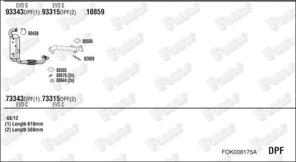 Fonos FOK008175A - Impianto gas scarico autozon.pro