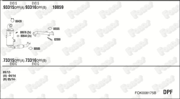 Fonos FOK008175B - Impianto gas scarico autozon.pro