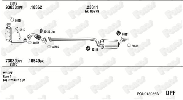 Fonos FOK018956B - Impianto gas scarico autozon.pro