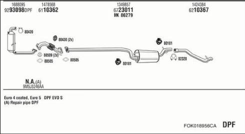 Fonos FOK018956CA - Impianto gas scarico autozon.pro