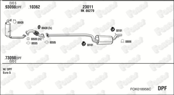 Fonos FOK018956C - Impianto gas scarico autozon.pro