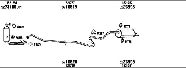 Fonos FOK033337B - Impianto gas scarico autozon.pro