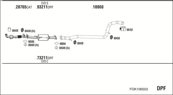 Fonos FOK106503 - Impianto gas scarico autozon.pro