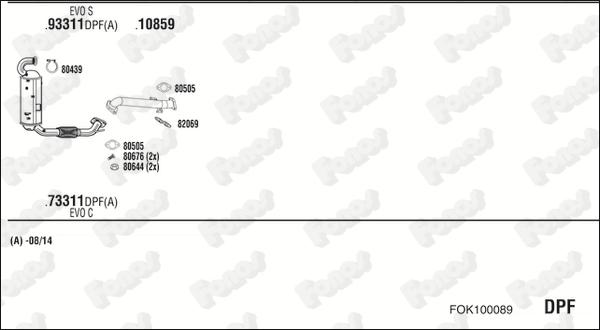 Fonos FOK100089 - Impianto gas scarico autozon.pro