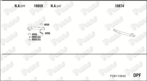 Fonos FOK113343 - Impianto gas scarico autozon.pro