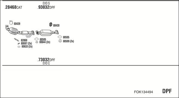 Fonos FOK134494 - Impianto gas scarico autozon.pro