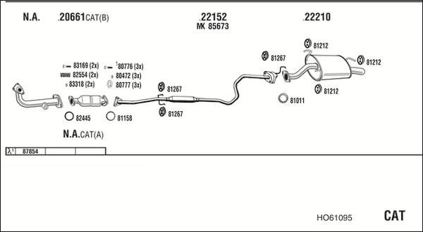 Fonos HO61095 - Impianto gas scarico autozon.pro