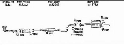 Fonos HO30223 - Impianto gas scarico autozon.pro