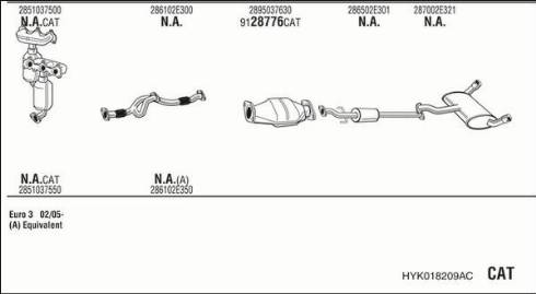 Fonos HYK018209AC - Impianto gas scarico autozon.pro