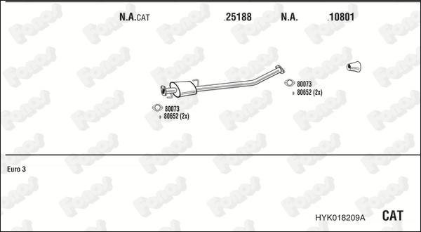 Fonos HYK018209A - Impianto gas scarico autozon.pro