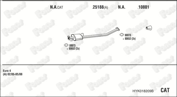 Fonos HYK018209B - Impianto gas scarico autozon.pro