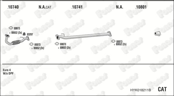 Fonos HYK018211B - Impianto gas scarico autozon.pro