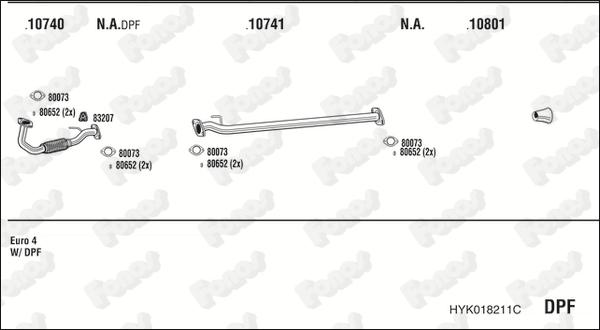 Fonos HYK018211C - Impianto gas scarico autozon.pro