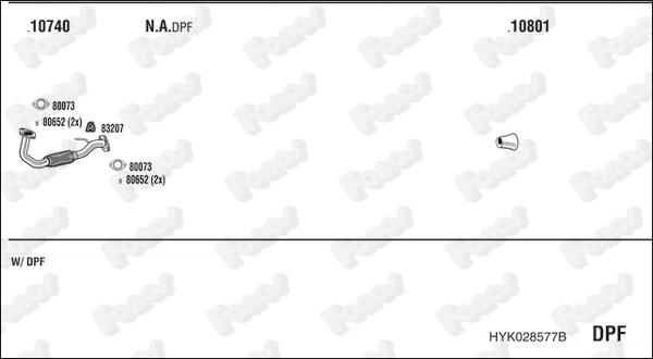 Fonos HYK028577B - Impianto gas scarico autozon.pro