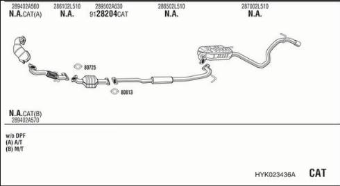 Fonos HYK023436A - Impianto gas scarico autozon.pro