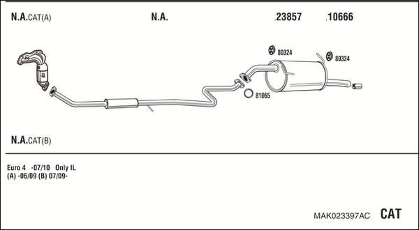 Fonos MAK023397AC - Impianto gas scarico autozon.pro