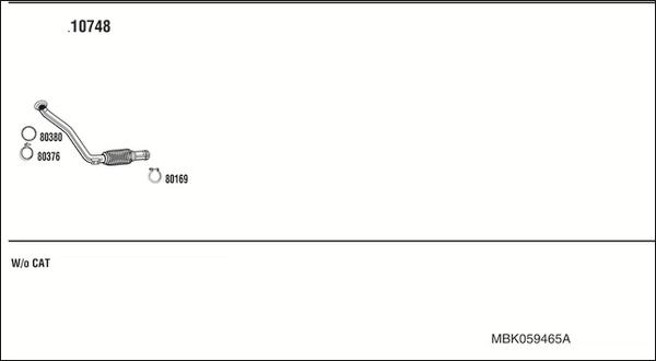 Fonos MBK059465A - Impianto gas scarico autozon.pro