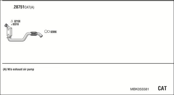 Fonos MBK055581 - Impianto gas scarico autozon.pro