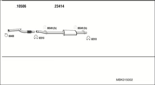 Fonos MBK015002 - Impianto gas scarico autozon.pro