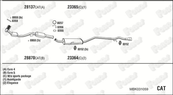 Fonos MBK031059 - Impianto gas scarico autozon.pro