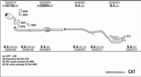 Fonos MBK026569AA - Impianto gas scarico autozon.pro