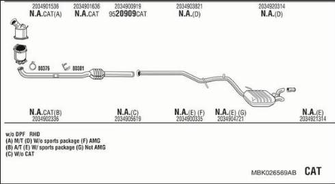 Fonos MBK026569AB - Impianto gas scarico autozon.pro