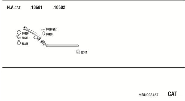 Fonos MBK028157 - Impianto gas scarico autozon.pro