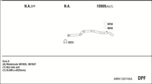 Fonos MBK135749A - Impianto gas scarico autozon.pro