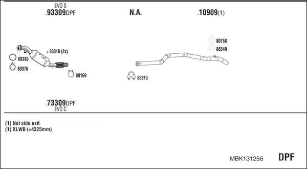 Fonos MBK131256 - Impianto gas scarico autozon.pro