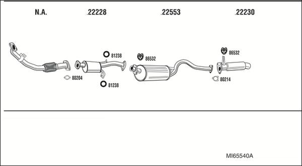 Fonos MI65540A - Impianto gas scarico autozon.pro