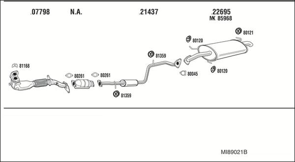 Fonos MI89021B - Impianto gas scarico autozon.pro