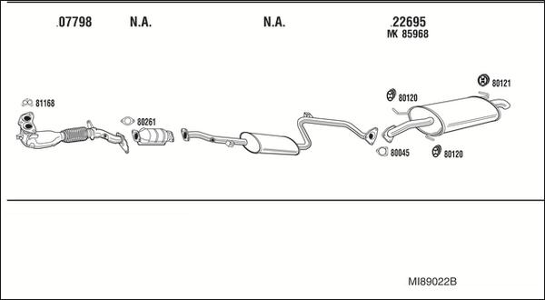 Fonos MI89022B - Impianto gas scarico autozon.pro