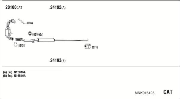 Fonos MNK016125 - Impianto gas scarico autozon.pro