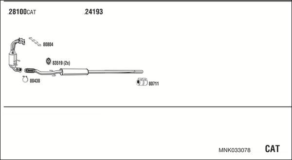 Fonos MNK033078 - Impianto gas scarico autozon.pro