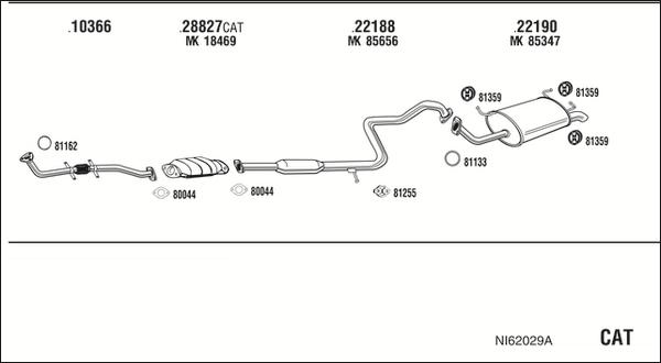 Fonos NI62029A - Impianto gas scarico autozon.pro