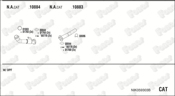 Fonos NIK059303B - Impianto gas scarico autozon.pro