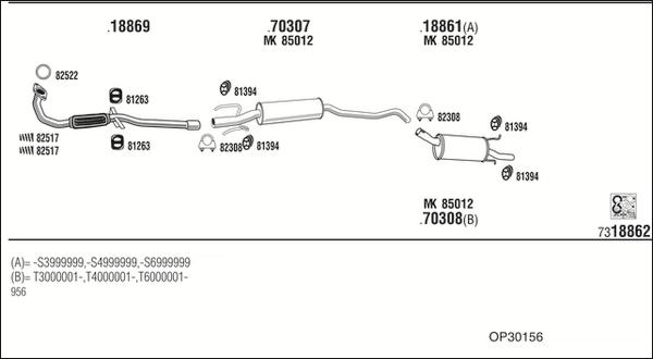 Fonos OP30156 - Impianto gas scarico autozon.pro