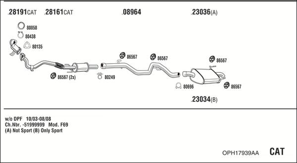 Fonos OPH17939AA - Impianto gas scarico autozon.pro