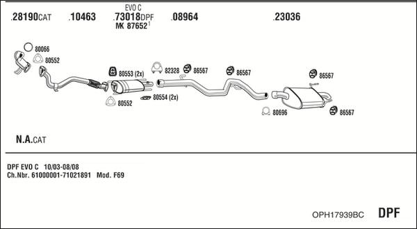 Fonos OPH17939BC - Impianto gas scarico autozon.pro