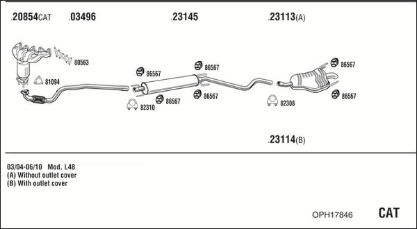 Fonos OPH17846 - Impianto gas scarico autozon.pro