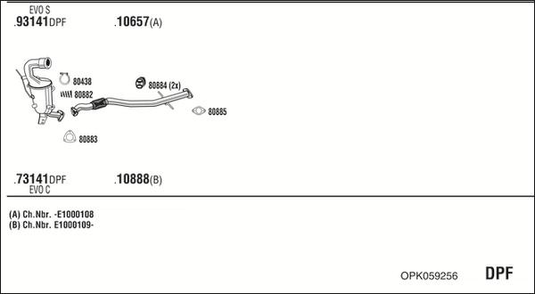 Fonos OPK059256 - Impianto gas scarico autozon.pro